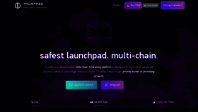 What Trustpad.io website looked like in 2021 (2 years ago)