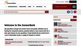 What Theanswerbank.co.uk website looked like in 2021 (2 years ago)