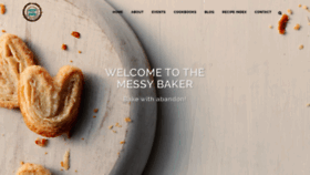 What Themessybaker.com website looked like in 2021 (2 years ago)