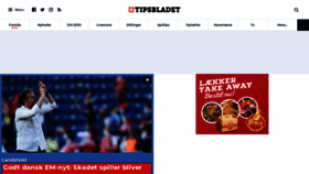 What Tipsbladet.dk website looked like in 2021 (4 years ago)