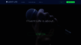What Thefluentlife.com website looked like in 2021 (2 years ago)