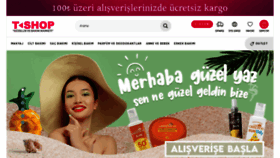 What Tshop.com.tr website looked like in 2021 (4 years ago)