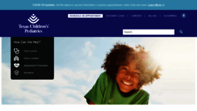 What Texaschildrenspediatrics.org website looked like in 2021 (2 years ago)
