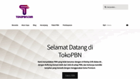 What Tokopbn.com website looked like in 2021 (4 years ago)