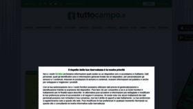 What Tuttocampo.it website looked like in 2021 (4 years ago)