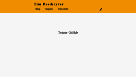 What Timdeschryver.dev website looked like in 2021 (3 years ago)