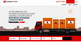 What Truckingcube.com website looked like in 2021 (2 years ago)