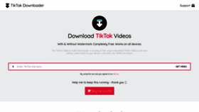 What Tiktokdownloader.one website looked like in 2021 (2 years ago)