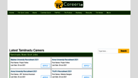 What Tamilnaducareers.in website looked like in 2021 (2 years ago)