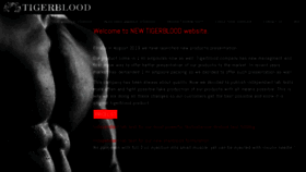 What Tigerblood.com website looked like in 2021 (2 years ago)