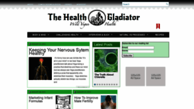 What Thehealthgladiator.com website looked like in 2021 (2 years ago)