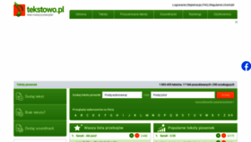 What Tekstowo.pl website looked like in 2021 (2 years ago)