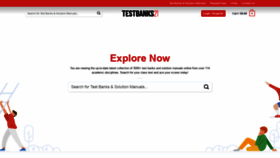 What Testbanks21.com website looked like in 2021 (2 years ago)