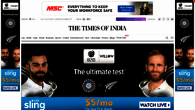 What Timesofindia.com website looked like in 2021 (2 years ago)
