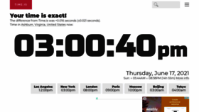 What Time.is website looked like in 2021 (2 years ago)
