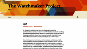 What Thewatchmakerproject.com website looked like in 2021 (4 years ago)