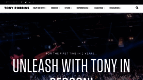 What Tonyrobbins.com website looked like in 2021 (2 years ago)