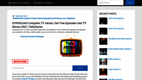 What Telly-series.me website looked like in 2021 (2 years ago)