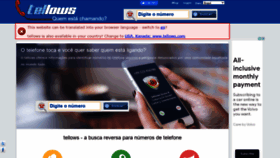What Tellows.com.br website looked like in 2021 (4 years ago)