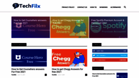 What Techfilx.com website looked like in 2021 (2 years ago)