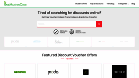 What Topvoucherscode.co.uk website looked like in 2021 (2 years ago)
