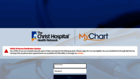 What Thechristhospitalmychart.com website looked like in 2021 (2 years ago)