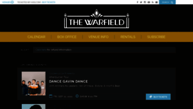 What Thewarfieldtheatre.com website looked like in 2021 (2 years ago)