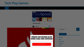 What Techplaygames.com website looked like in 2021 (4 years ago)