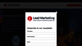 What Theleadmarketing.com website looked like in 2021 (2 years ago)