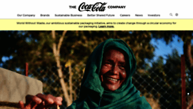 What Thecoca-colacompany.com website looked like in 2021 (2 years ago)