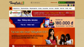 What Tienganh123.com website looked like in 2021 (2 years ago)