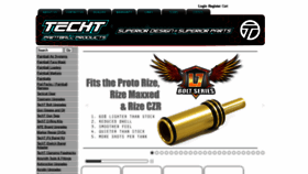 What Techtpaintball.com website looked like in 2021 (2 years ago)