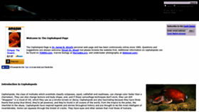 What Thecephalopodpage.org website looked like in 2021 (3 years ago)