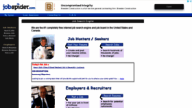 What Thejobspider.com website looked like in 2021 (2 years ago)