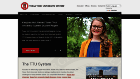 What Texastech.edu website looked like in 2021 (2 years ago)