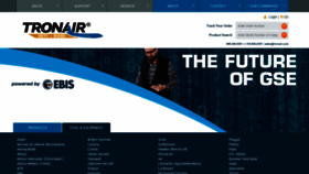 What Tronair.com website looked like in 2021 (2 years ago)
