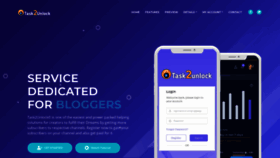 What Task2unlock.com website looked like in 2021 (2 years ago)