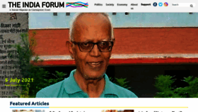 What Theindiaforum.in website looked like in 2021 (2 years ago)