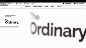 What Theordinary.com website looked like in 2021 (2 years ago)