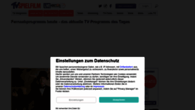 What Tv-spielfilm.de website looked like in 2021 (2 years ago)