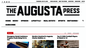 What Theaugustapress.com website looked like in 2021 (4 years ago)