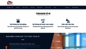 What Toeicmcb.com website looked like in 2021 (2 years ago)