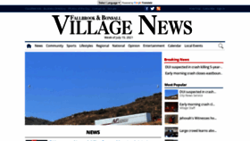 What Thevillagenews.com website looked like in 2021 (2 years ago)