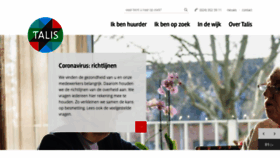 What Talis.nl website looked like in 2021 (4 years ago)