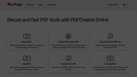 What Tools.pdfforge.org website looked like in 2021 (2 years ago)