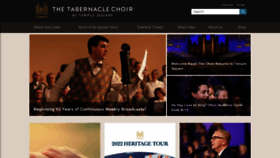 What Thetabernaclechoir.org website looked like in 2021 (2 years ago)