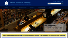 What Tst.edu website looked like in 2021 (3 years ago)