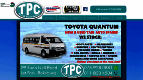 What Truckparts.co.za website looked like in 2021 (2 years ago)