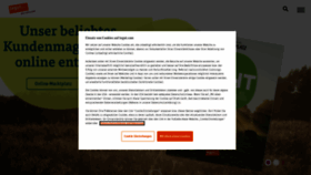 What Tegut.de website looked like in 2021 (4 years ago)