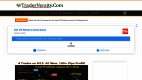 What Traderversity.com website looked like in 2021 (2 years ago)